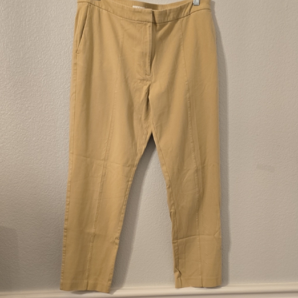 J. Jill Women's Tan Ankle Stretch Pants Sz 14